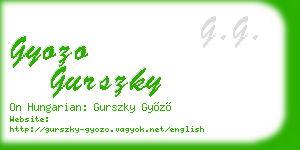 gyozo gurszky business card